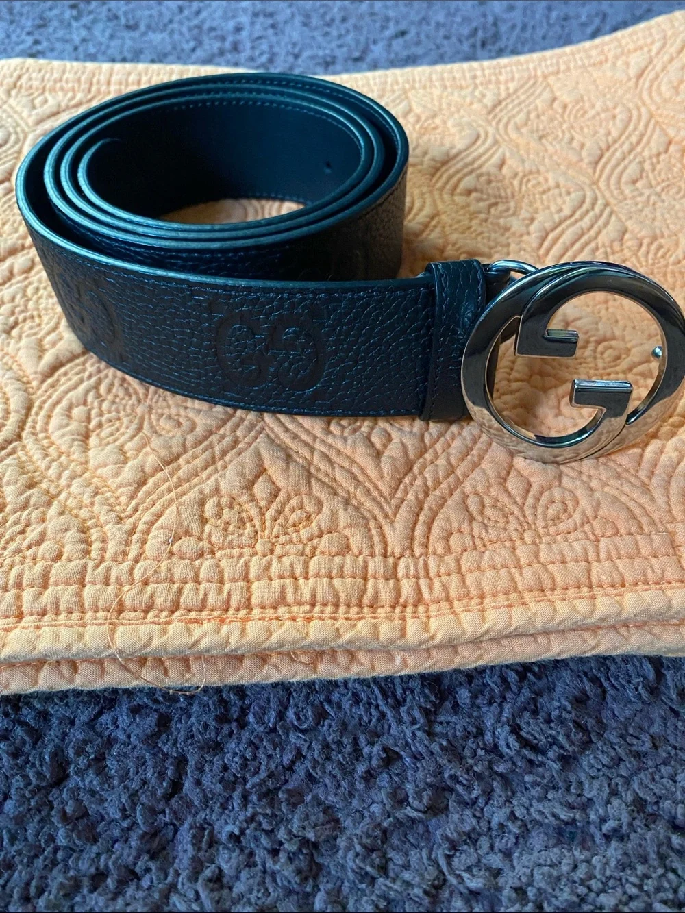Gucci black leather